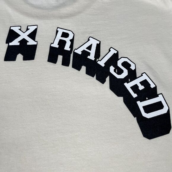 Born X Raised Blockbuster T Shirt Cream Mens L Streetwear Skate Exclusive Crew - Picture 8 of 10
